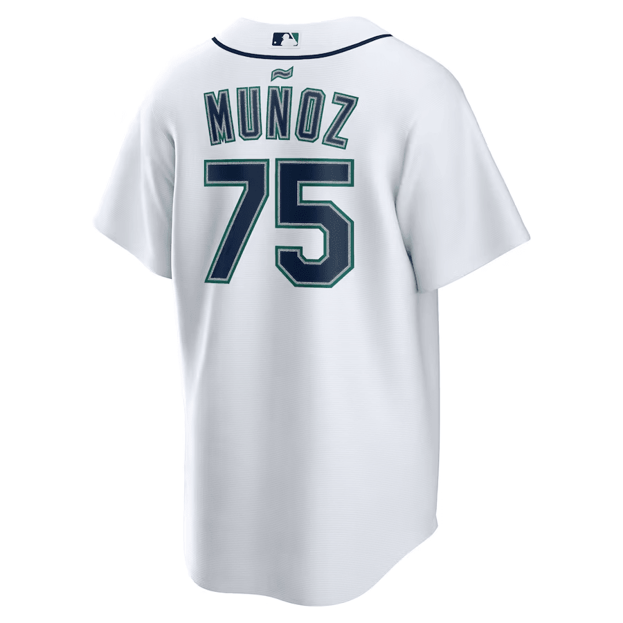 Andrés Muñoz 75 Seattle Mariners Home Men Jersey - White