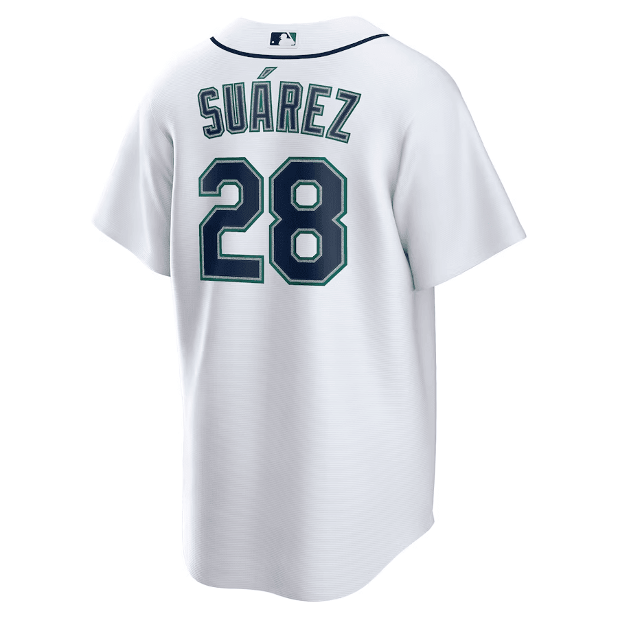 Eugenio Suárez 28 Seattle Mariners Home Men Jersey - White