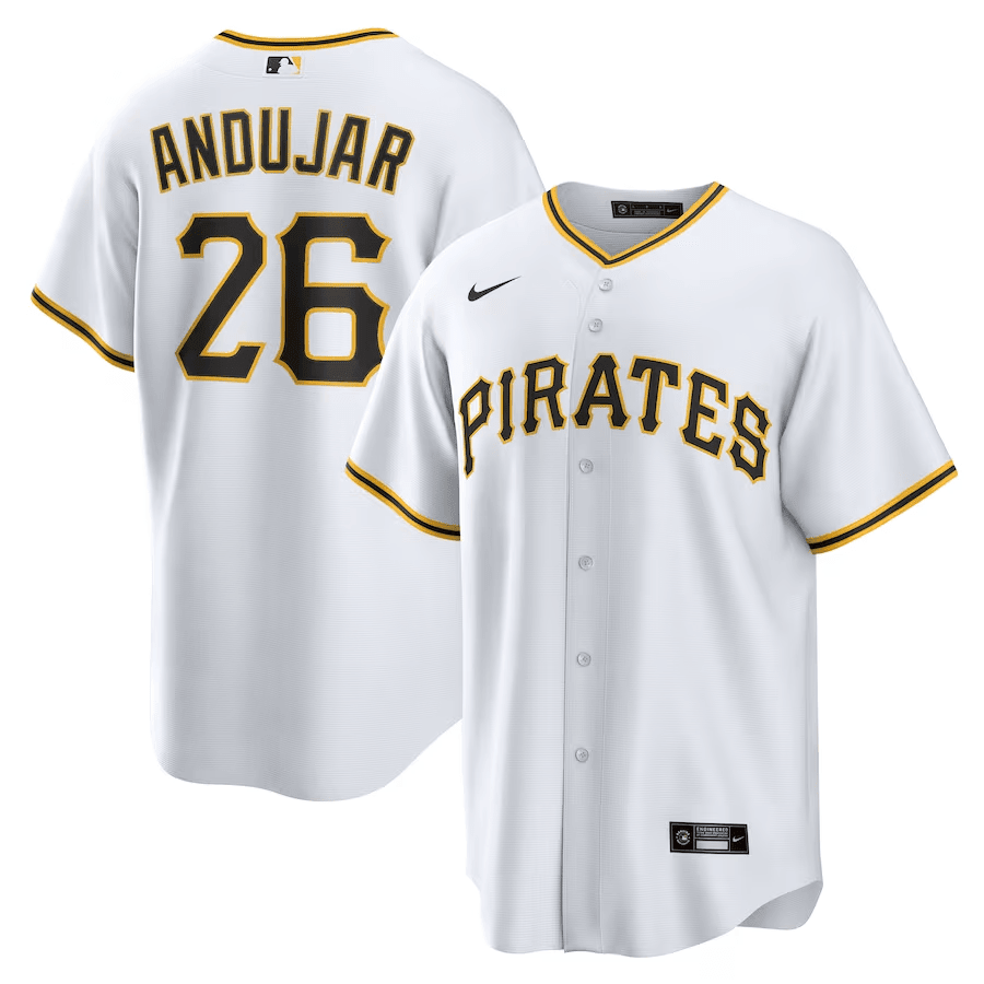 Miguel Andújar 26 Pittsburgh Pirates Home Men Jersey - White
