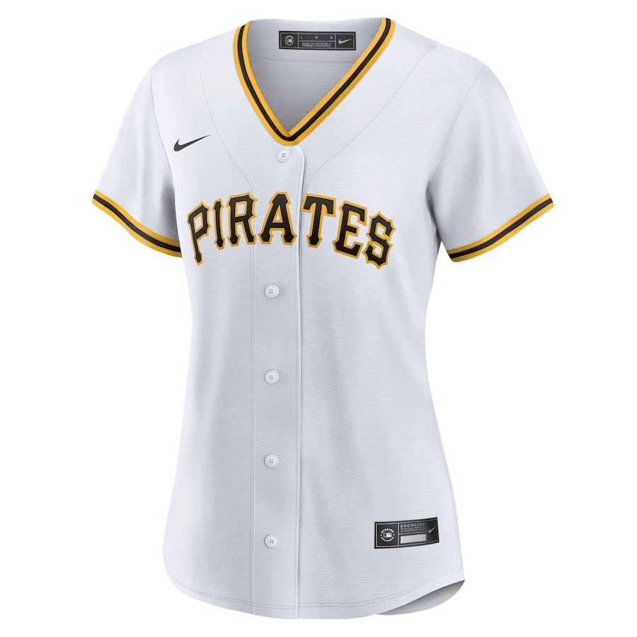Pittsburgh Pirates Women Home Blank Jersey - White