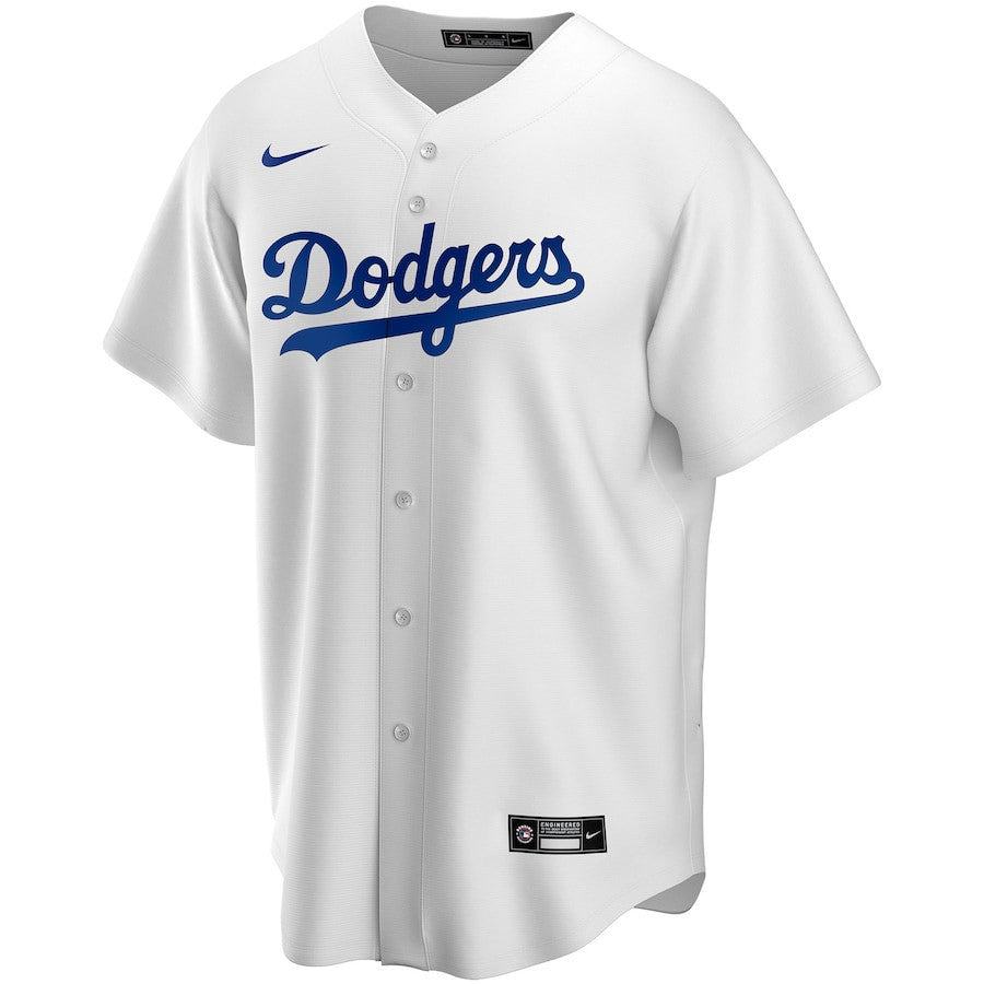 Los Angeles Dodgers Home Custom Men Jersey - White