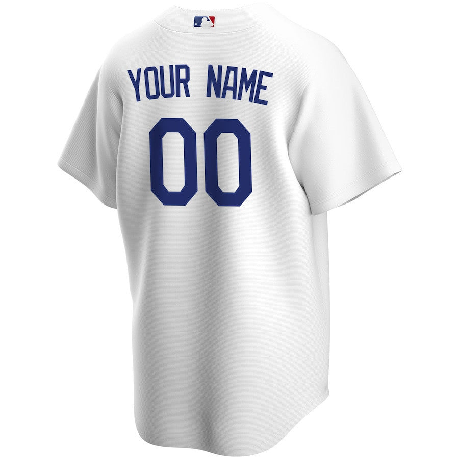 Los Angeles Dodgers Home Custom Men Jersey - White
