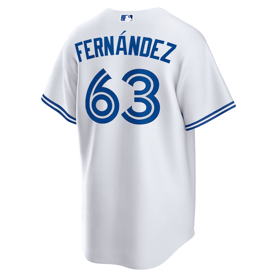 Junior Fernández 63 Toronto Blue Jays Home Jersey - White