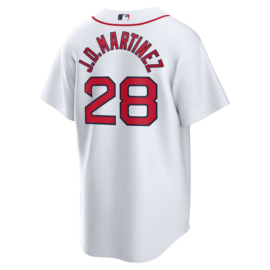 J.D. Martinez 28 Boston Red Sox Home Men Jersey - White