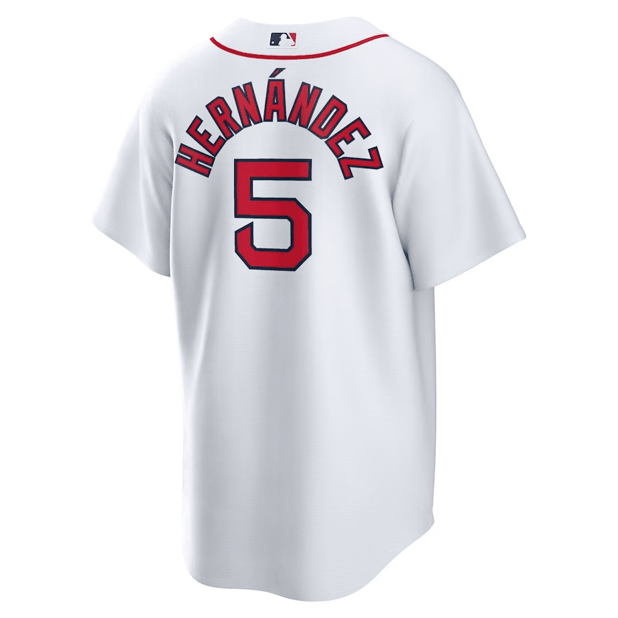 Enrique Hernandez 5 Boston Red Sox Home Men Jersey - White