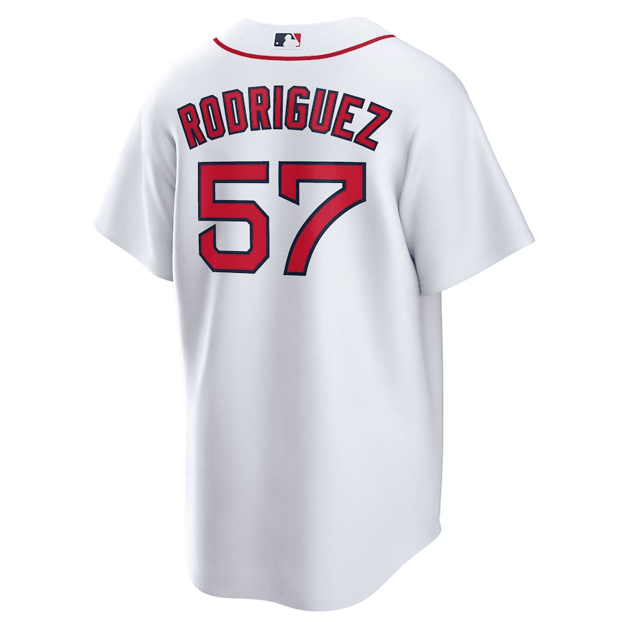 Joely Rodríguez 57 Boston Red Sox Home Men Jersey - White