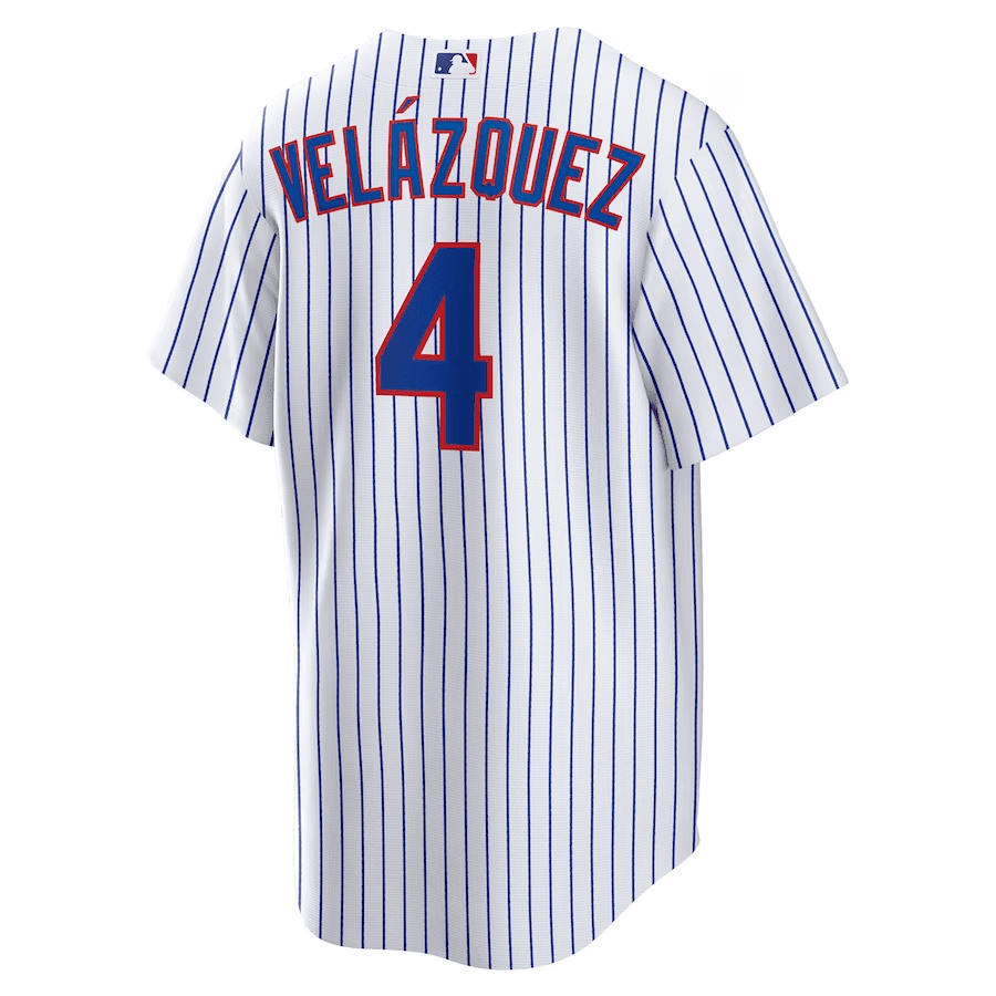 Nelson Velázquez 4 Chicago Cubs Home Men Jersey - White