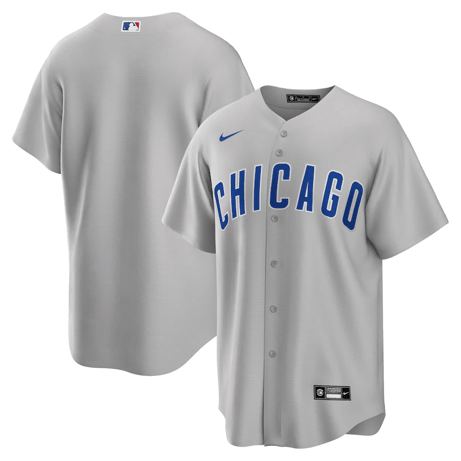 Chicago Cubs Road Team Men Jersey - Gray