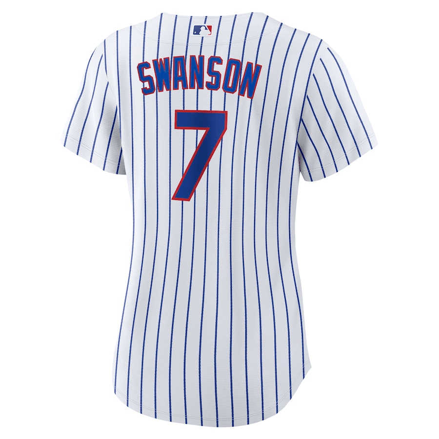 Dansby Swanson 7 Chicago Cubs Women Home Jersey - White