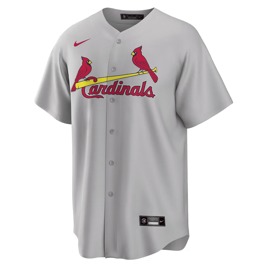 Yadier Molina 4 St. Louis Cardinals Road Men Jersey - Gray