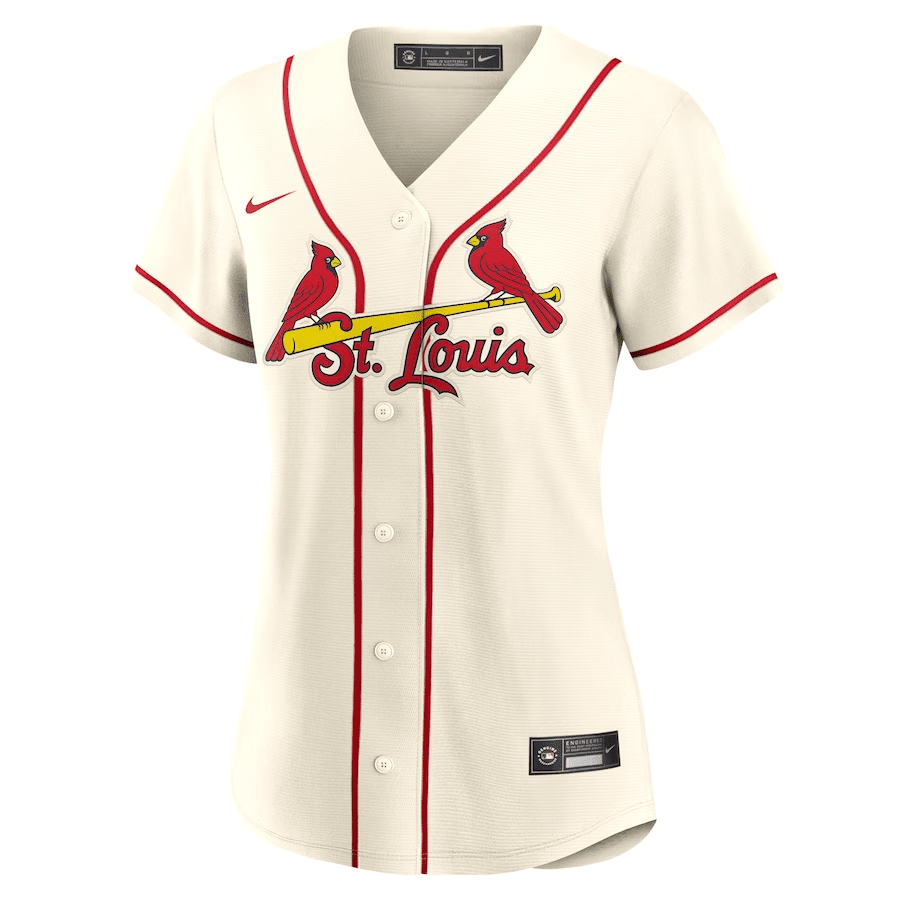 Yadier Molina 4 St. Louis Cardinals Women Alternate Jersey - Cream