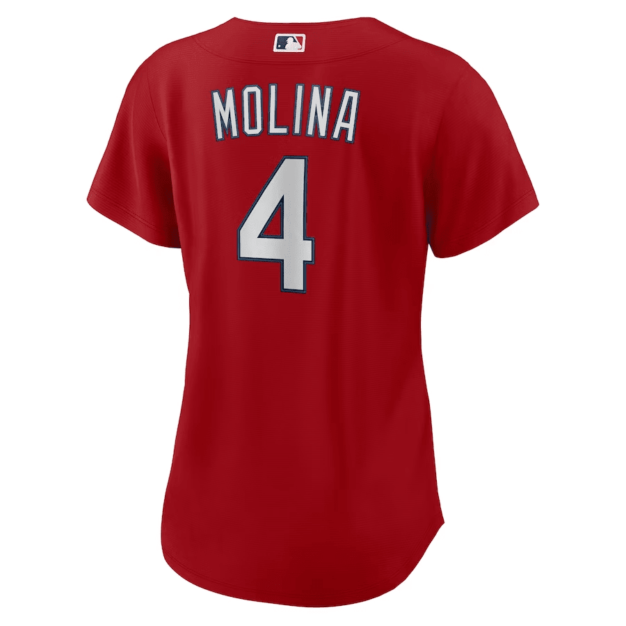 Yadier Molina 4 St. Louis Cardinals Women Alternate Jersey - Red