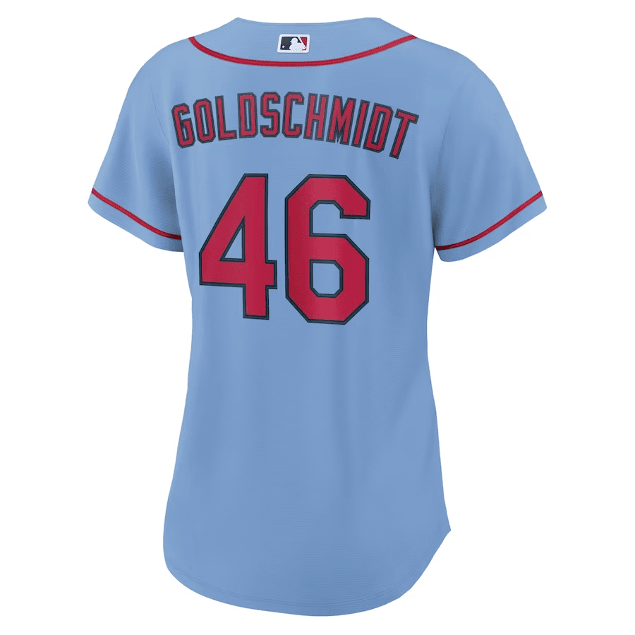 Paul Goldschmidt 46 St. Louis Cardinals Women Alternate Jersey - Light Blue