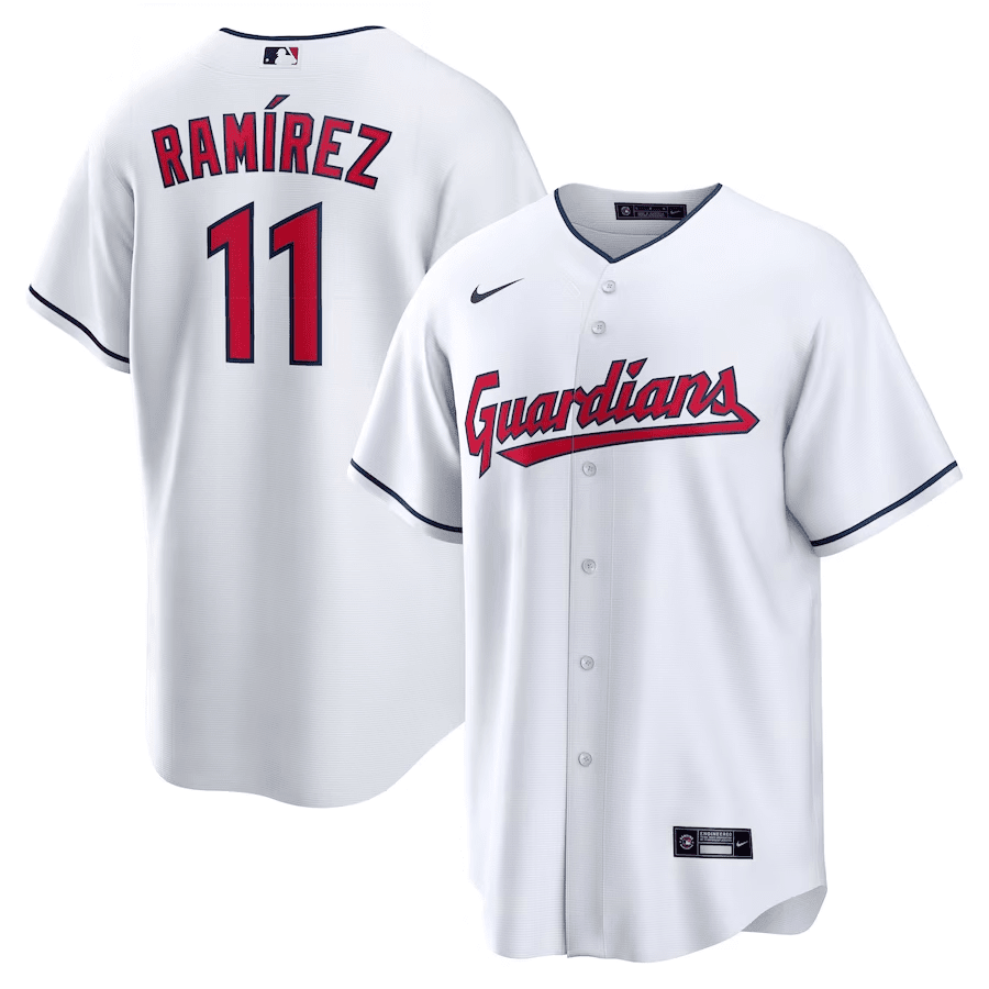 José Ramírez 11 Cleveland Guardians Home Men Jersey - White