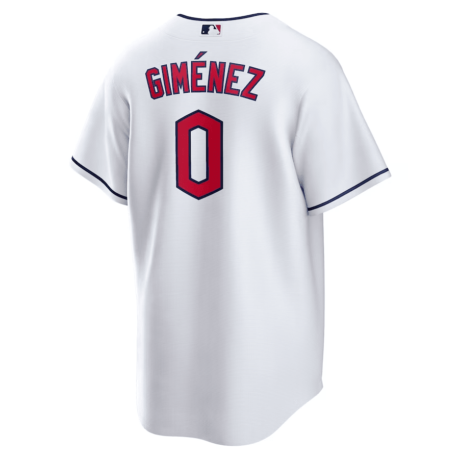 Andrés Giménez 0 Cleveland Guardians Home Men Jersey - White