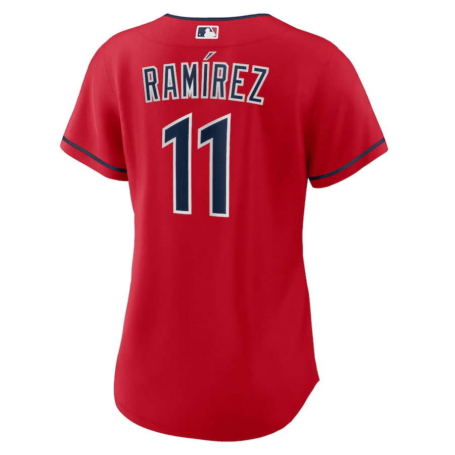 José Ramírez 11 Cleveland Guardians Women Alternate Jersey - Red