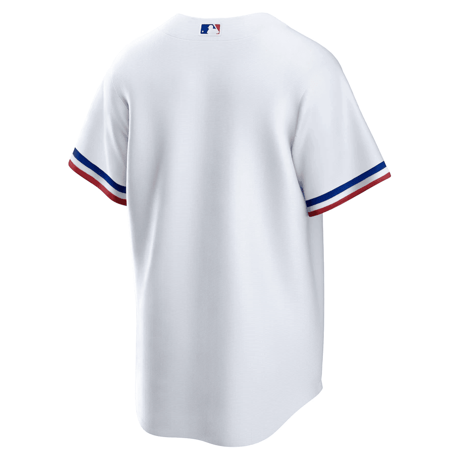 Texas Rangers Home Blank Men Jersey - White