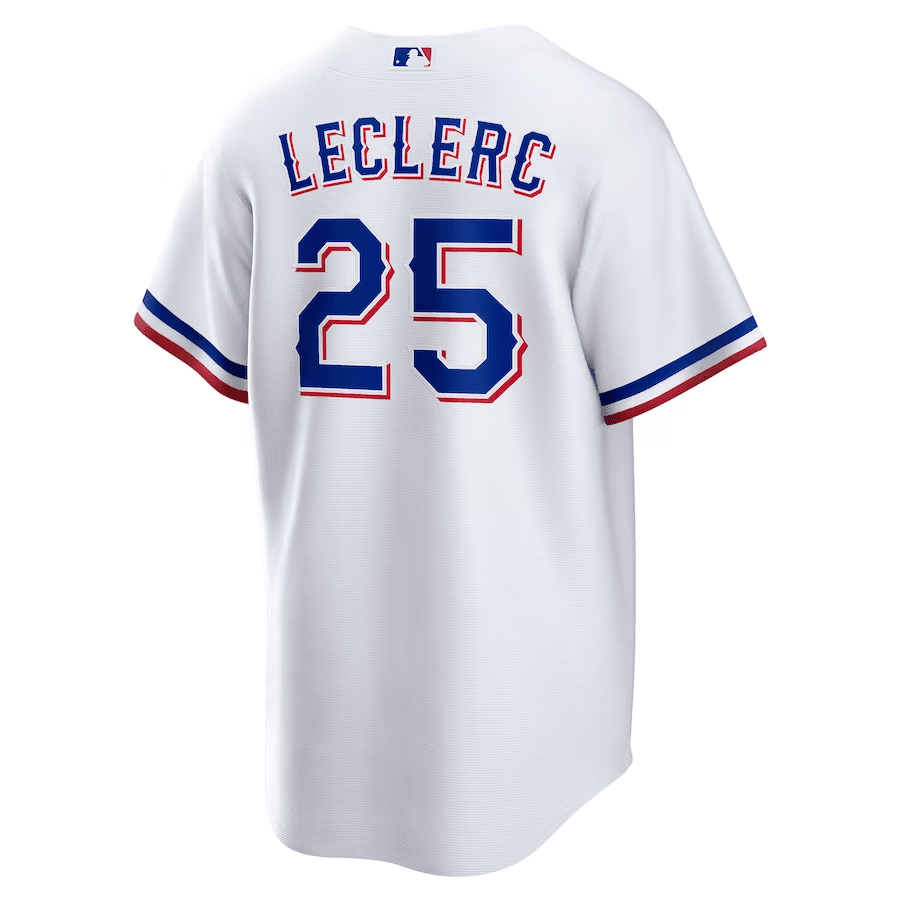 José Leclerc 25 Texas Rangers Home Men Jersey - White