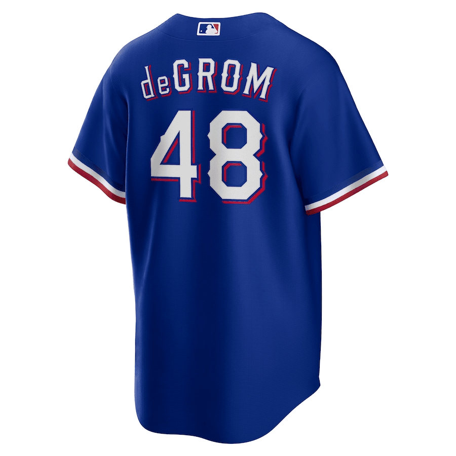 Jacob deGrom 48 Texas Rangers Alternate Men Jersey - Royal