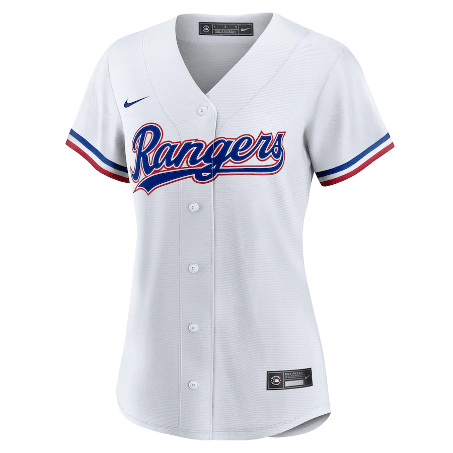 Texas Rangers Women Home Men Jersey - White