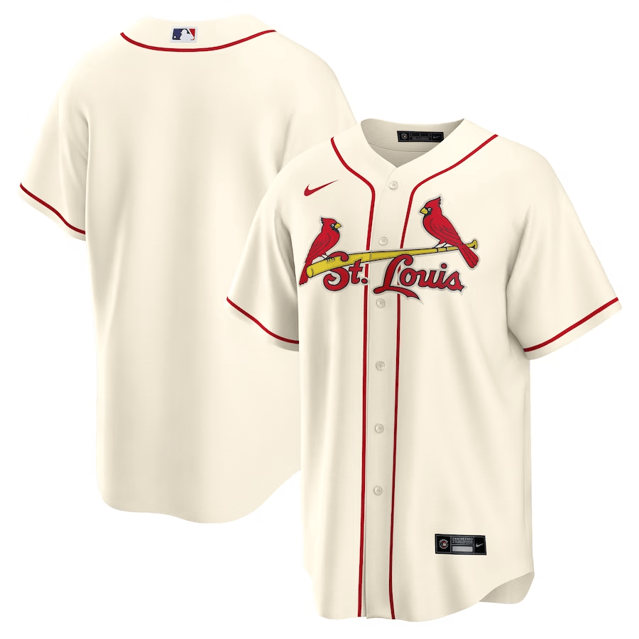 St. Louis Cardinals Alternate Team Men Jersey - Cream