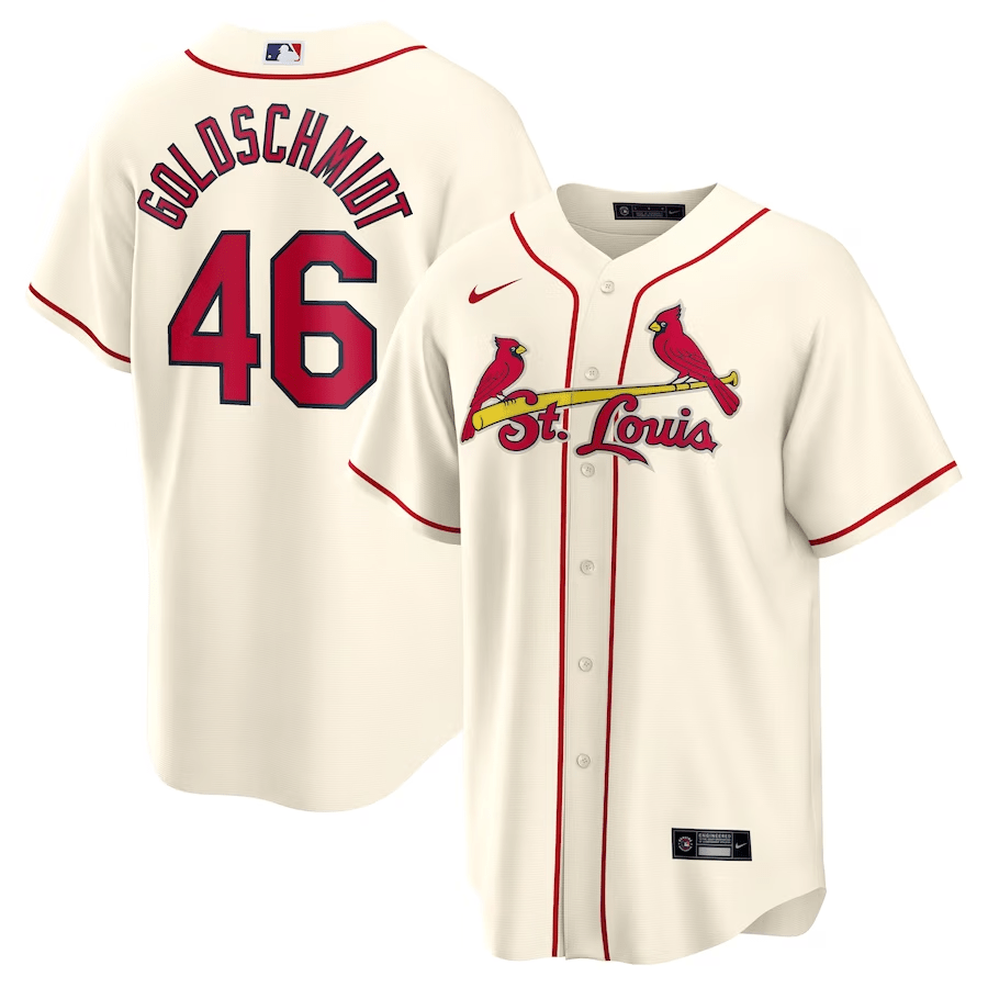 Paul Goldschmidt 46 St. Louis Cardinals Alternate Men Jersey - Cream