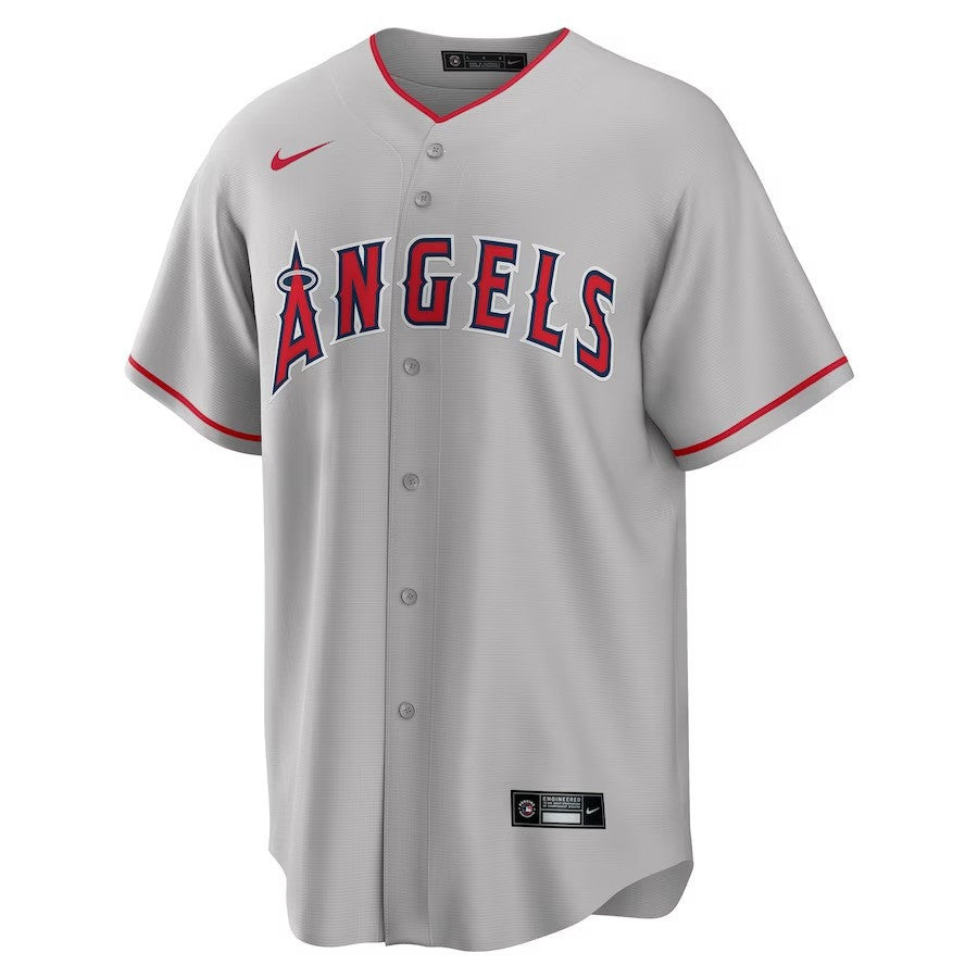Jake Lamb 18 Los Angeles Angels Gray Road Jersey - Men Gray