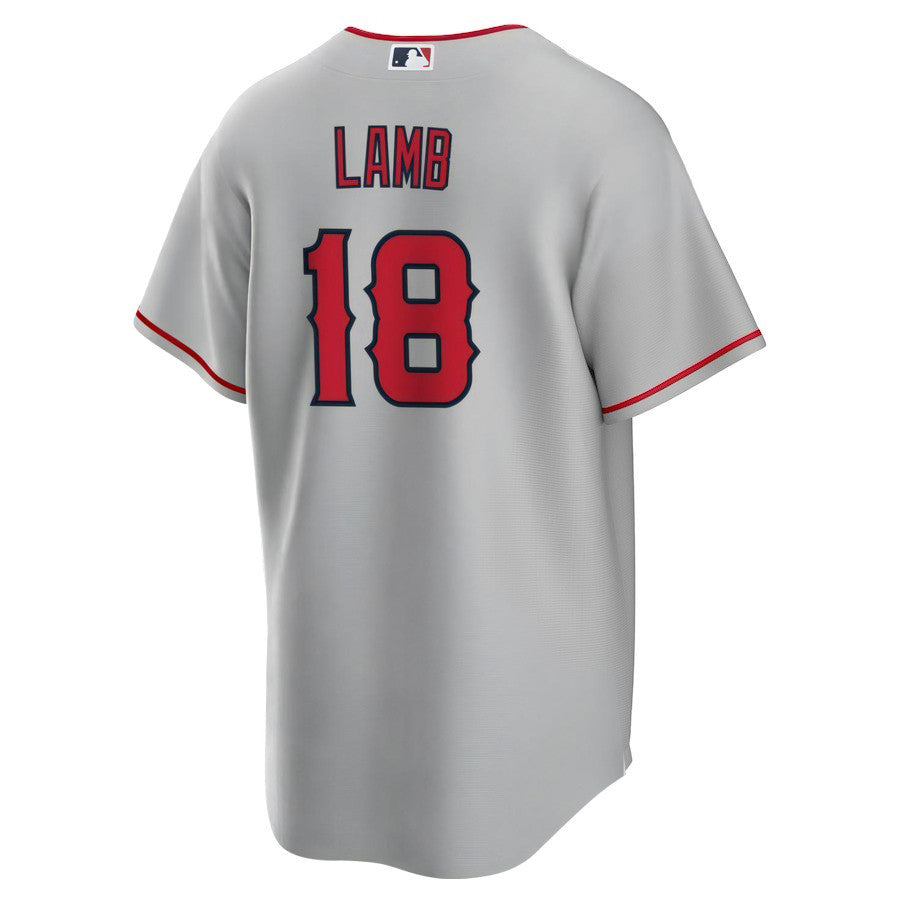 Jake Lamb 18 Los Angeles Angels Gray Road Jersey - Men Gray
