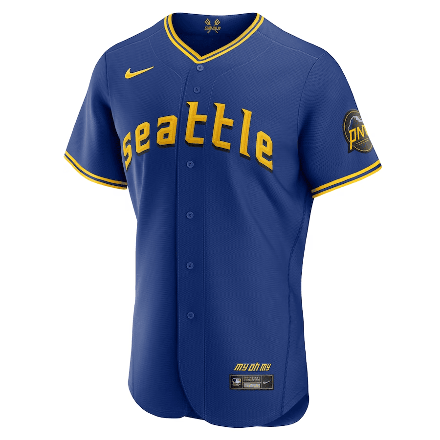 AJ Pollock 8 Seattle Mariners 2023 City Connect Elite Jersey - Royal
