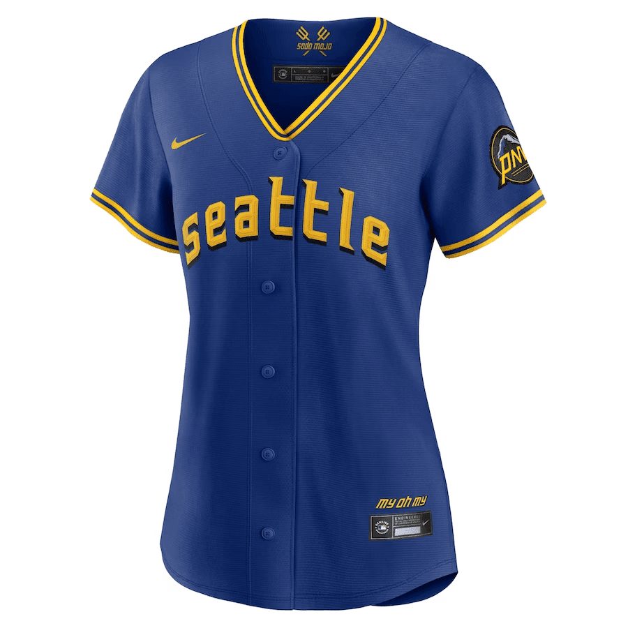 Eugenio Suarez 28 Seattle Mariners 2023 City Connect Game Jersey - Women's Royal
