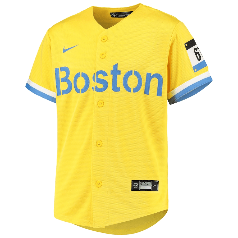 Rafael Devers 11 Boston Red Sox Youth City Connect Jersey - Gold