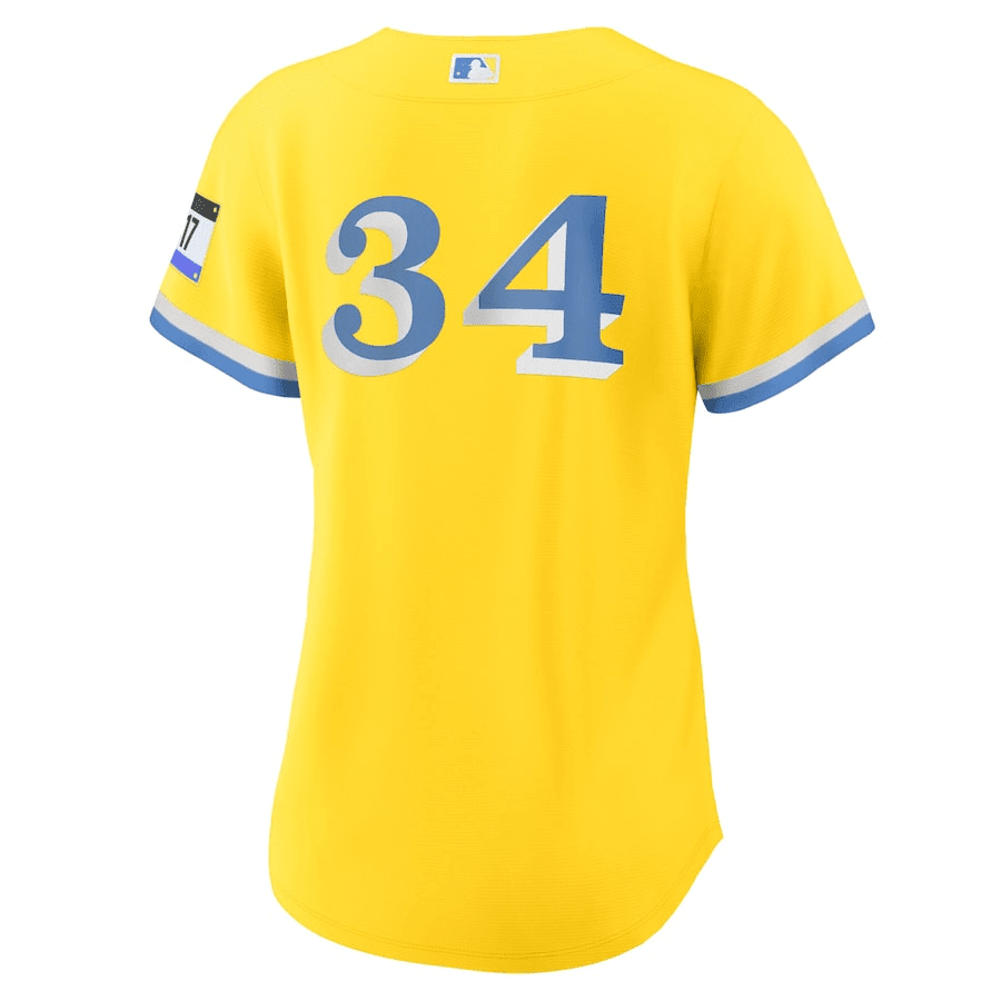 David Ortiz 34 Boston Red Sox Women's City Connect Jersey - Gold