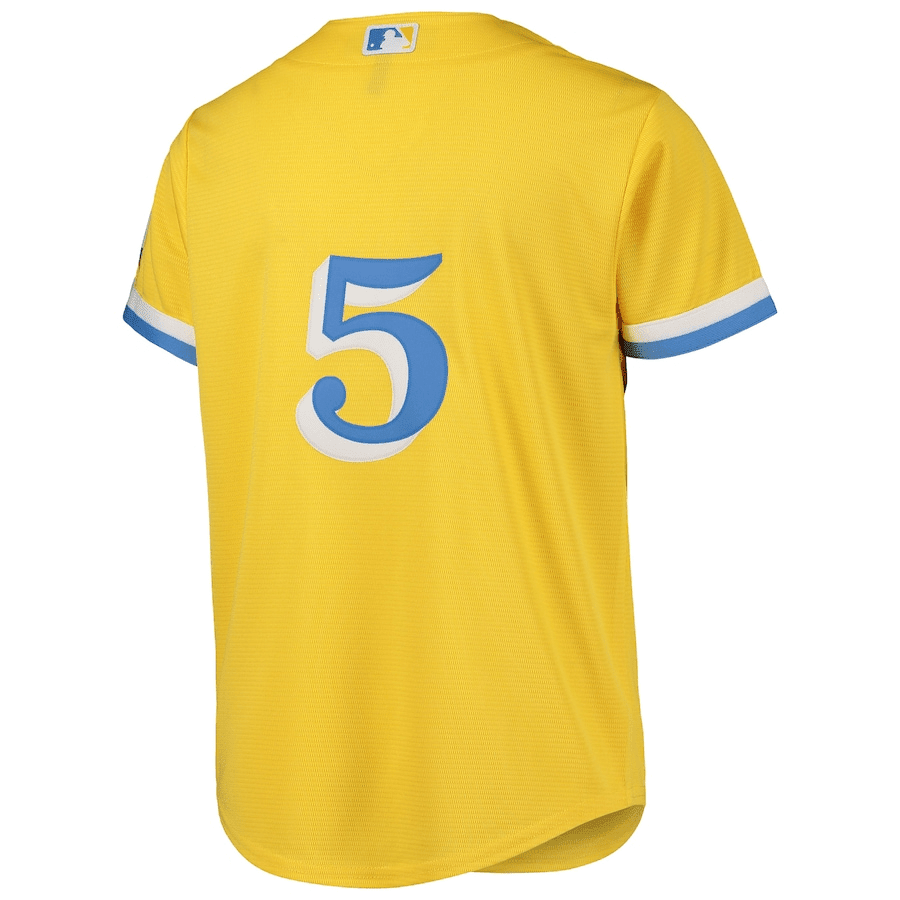 Enrique Hernandez 5 Boston Red Sox Youth City Connect Jersey - Gold