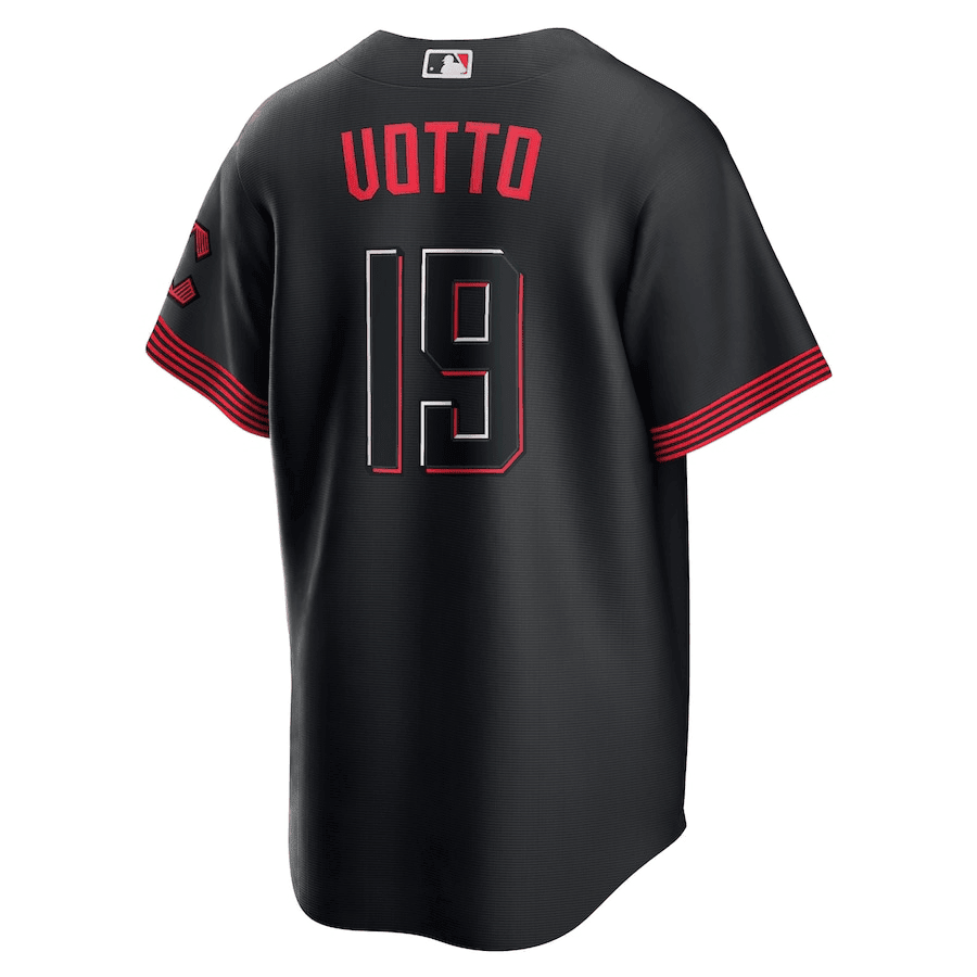 Joey Votto 19 Cincinnati Reds 2023 City Connect Men Jersey - Black