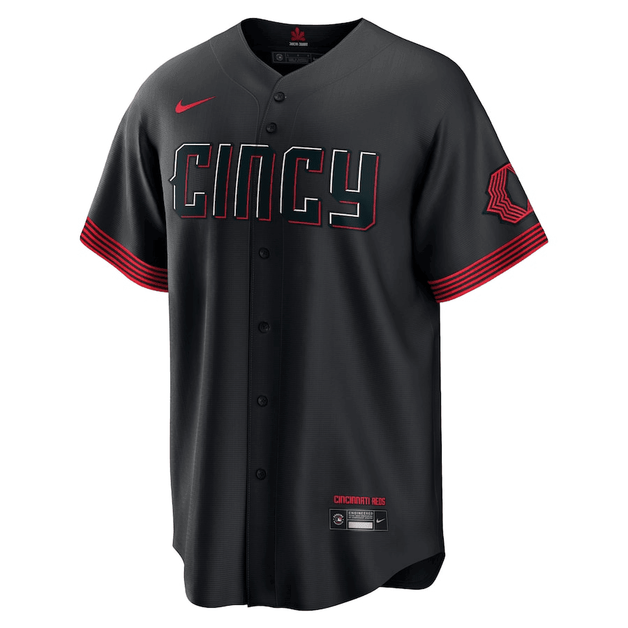 Cincinnati Reds 2023 City Connect Men Jersey - Black
