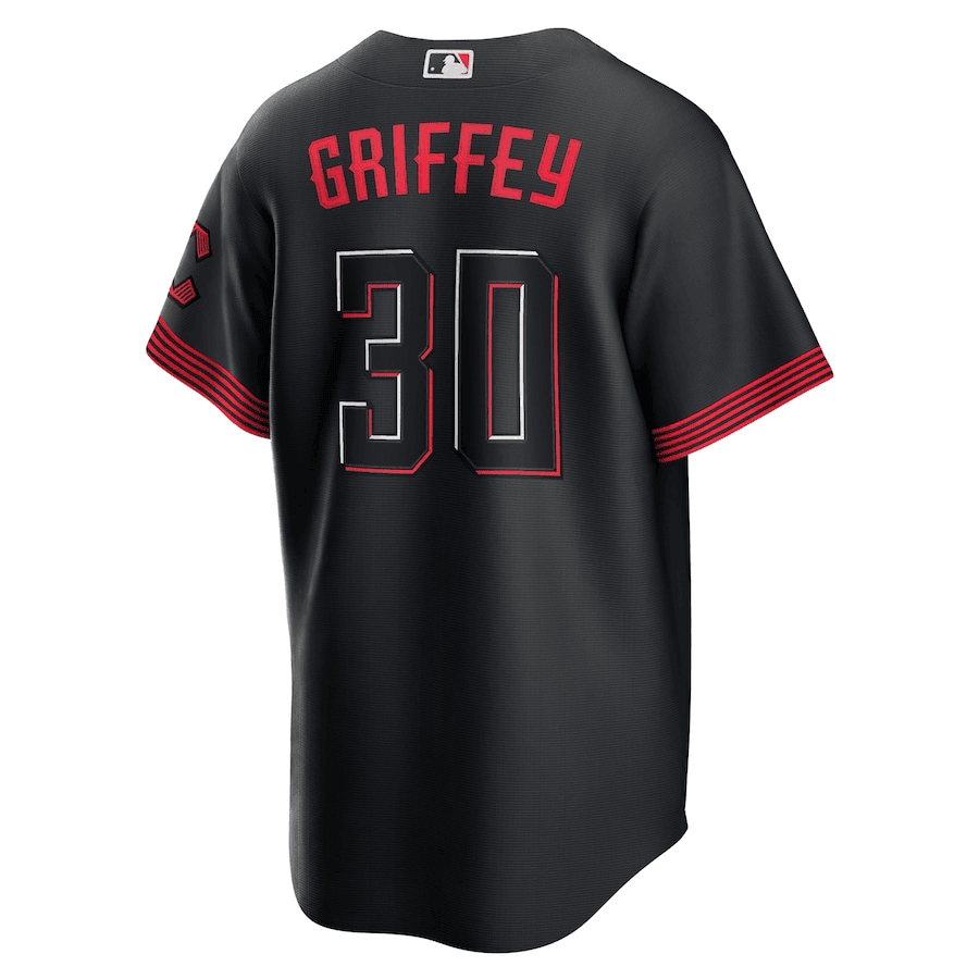 Ken Griffey Jr. 30 Cincinnati Reds 2023 City Connect Men Jersey - Black