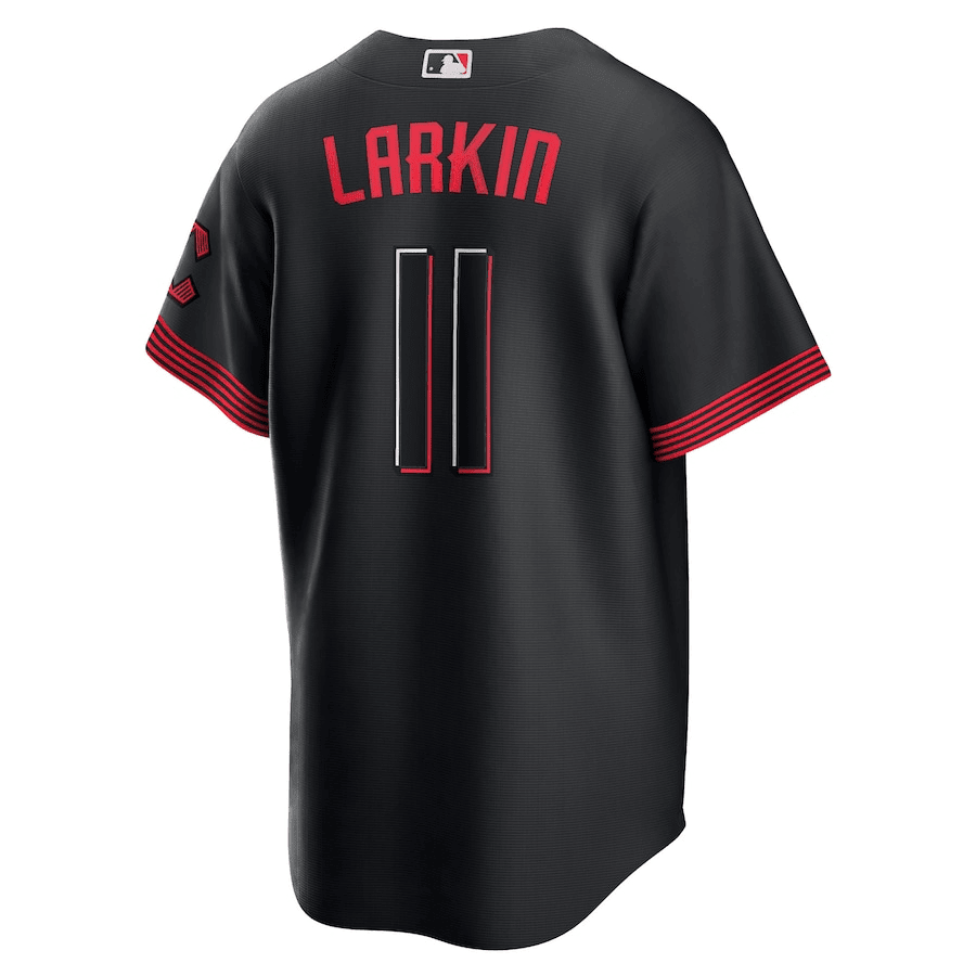 Barry Larkin 11 Cincinnati Reds 2023 City Connect Men Jersey - Black