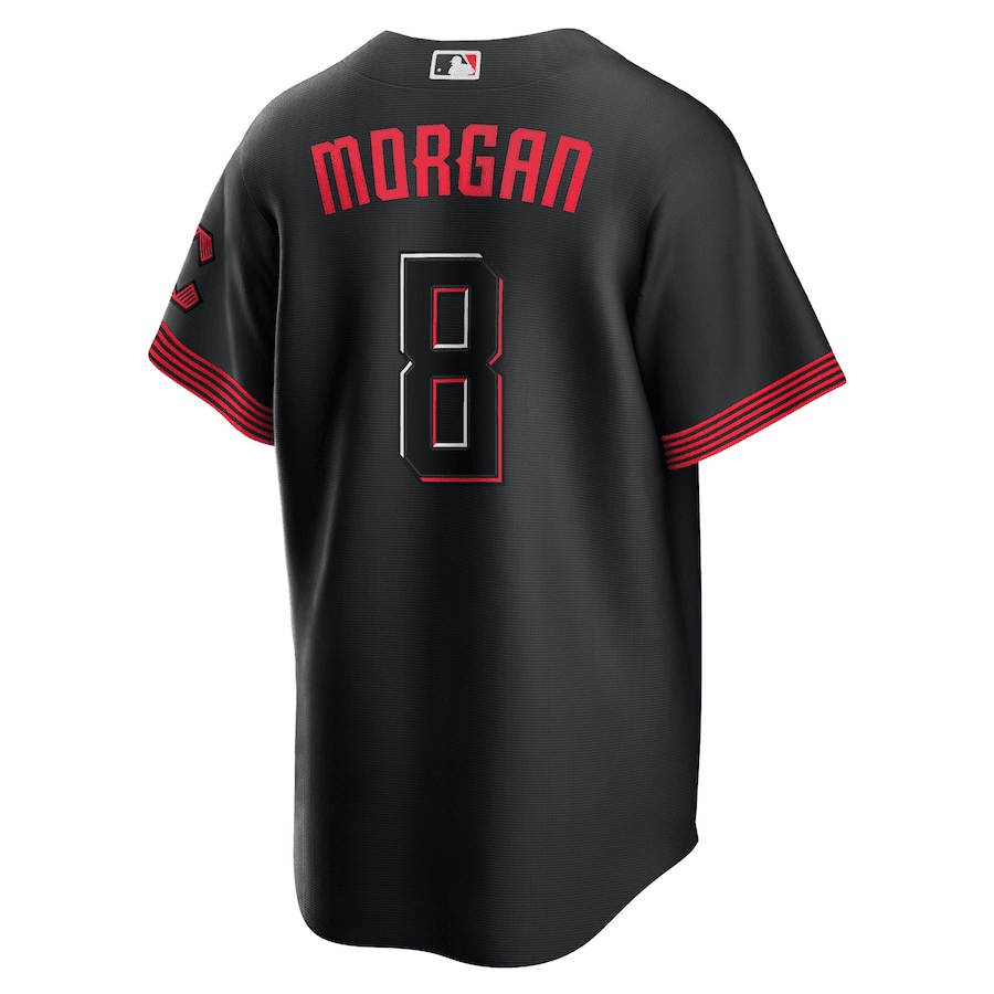 Joe Morgan 8 Cincinnati Reds 2023 City Connect Men Jersey - Black