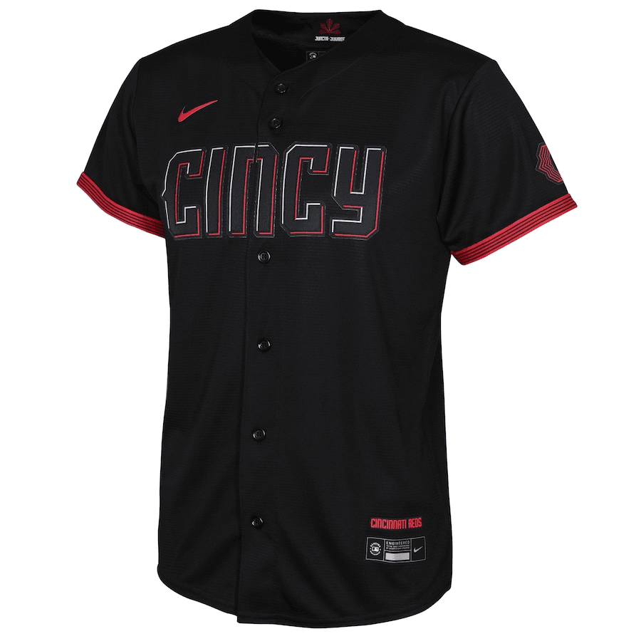 Cincinnati Reds Youth 2023 City Connect Jersey - Black