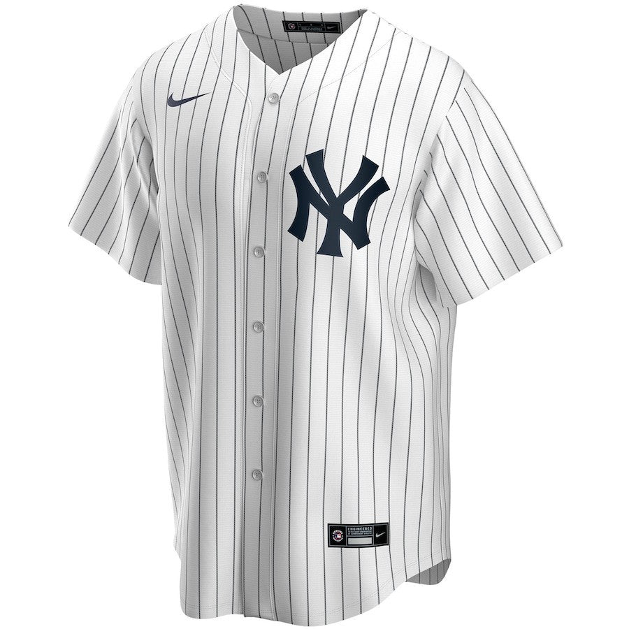 New York Yankees Home Custom Men Jersey - White