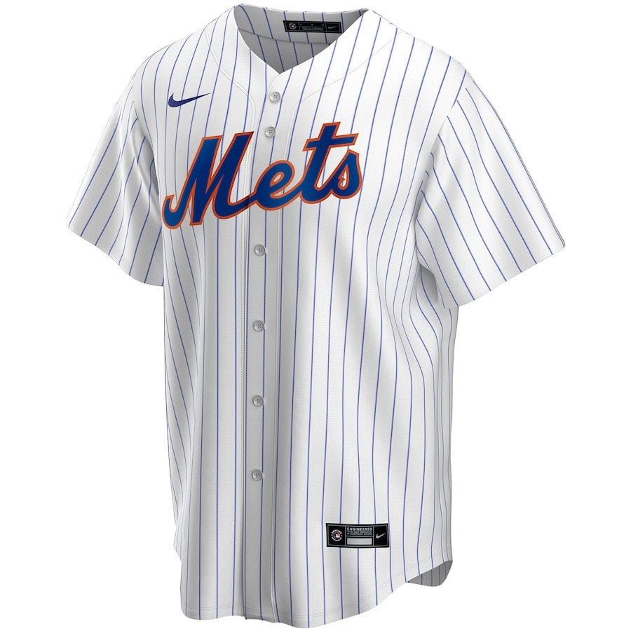 New York Mets Home Custom Men Jersey - White
