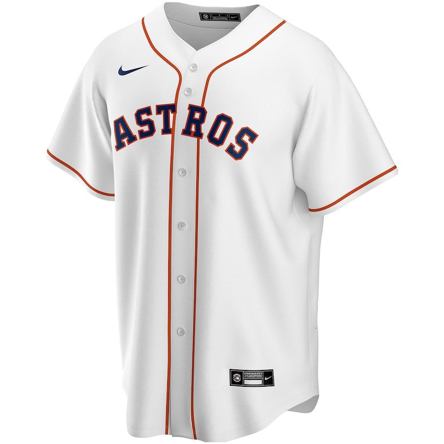 Houston Astros Home Custom Men Jersey - White