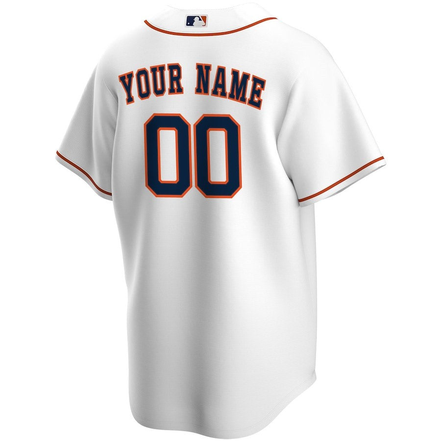 Houston Astros Home Custom Men Jersey - White