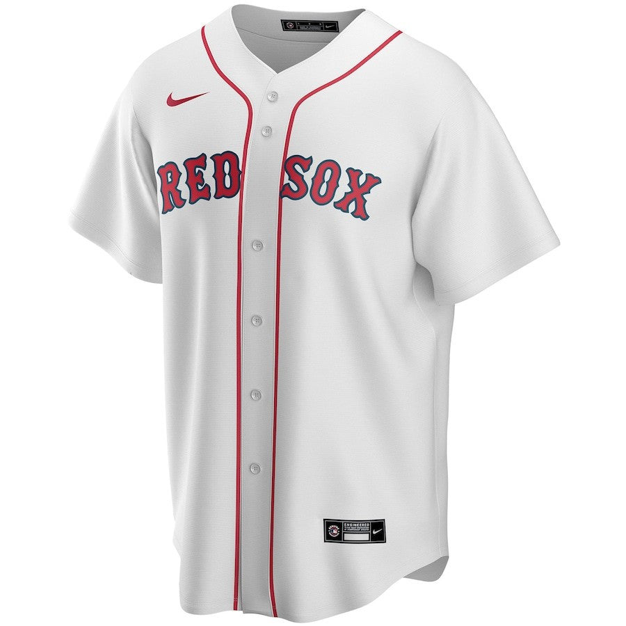 Boston Red Sox Home Custom Men Jersey - White