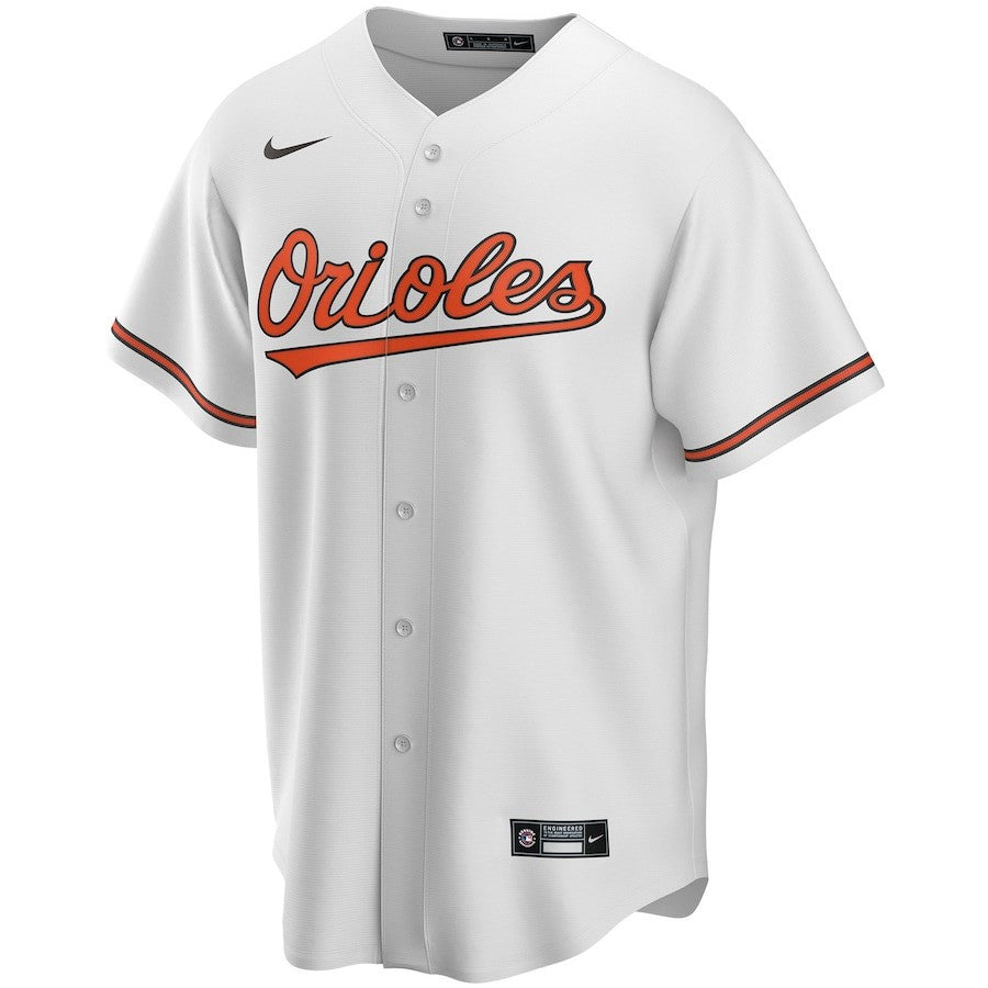 Baltimore Orioles Home Custom Men Jersey - White