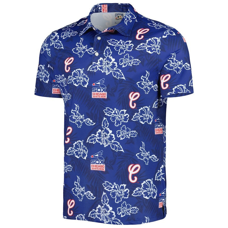Chicago White Sox Reyn Spooner Cooperstown Collection Puamana Print Polo - Navy