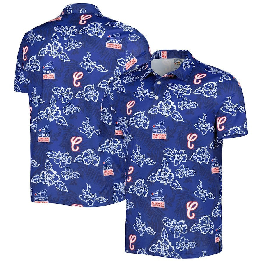 Chicago White Sox Reyn Spooner Cooperstown Collection Puamana Print Polo - Navy
