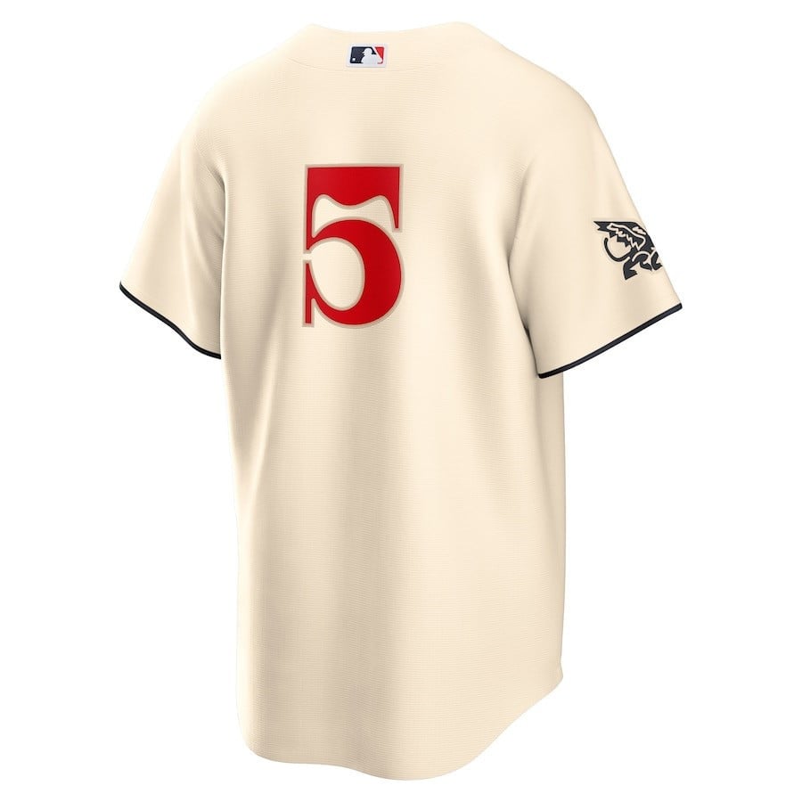 Corey Seager 5 Texas Rangers 2023 City Connect Player Jersey - Cream