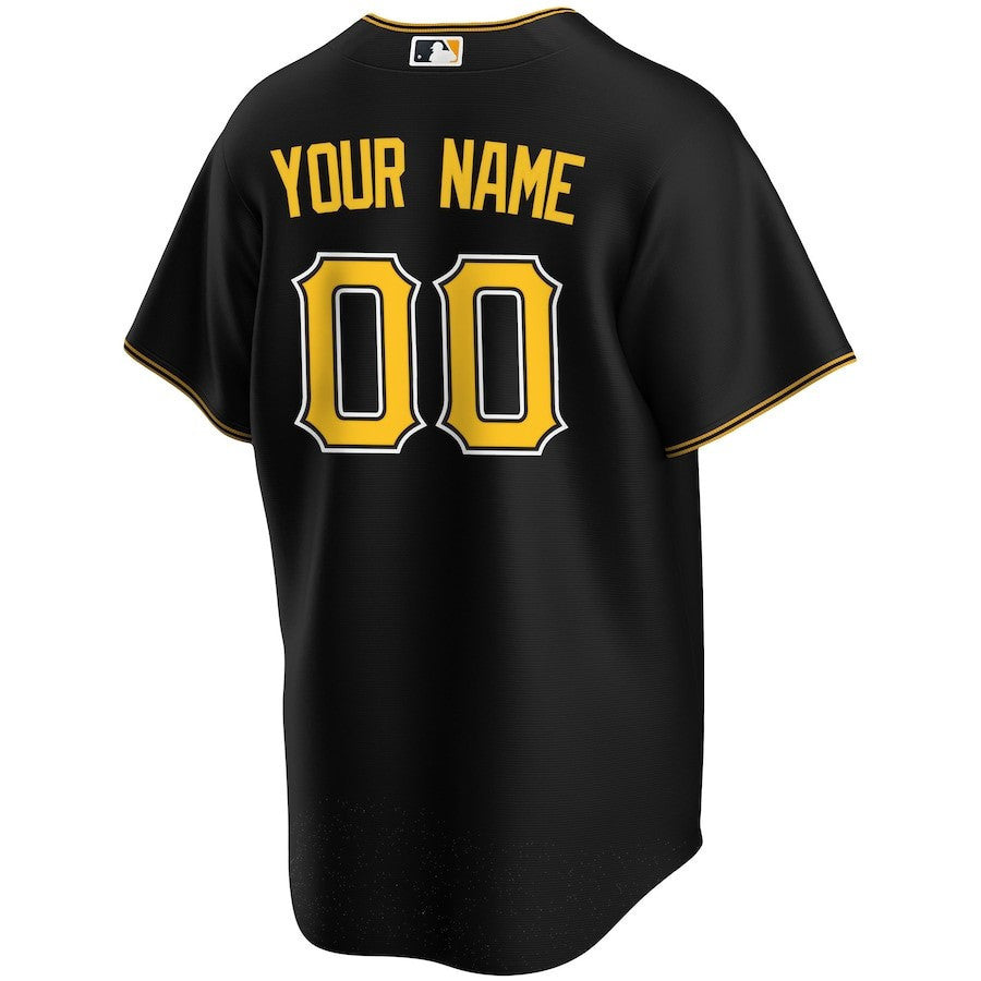 Pittsburgh Pirates Alternate Custom Men Jersey - Black