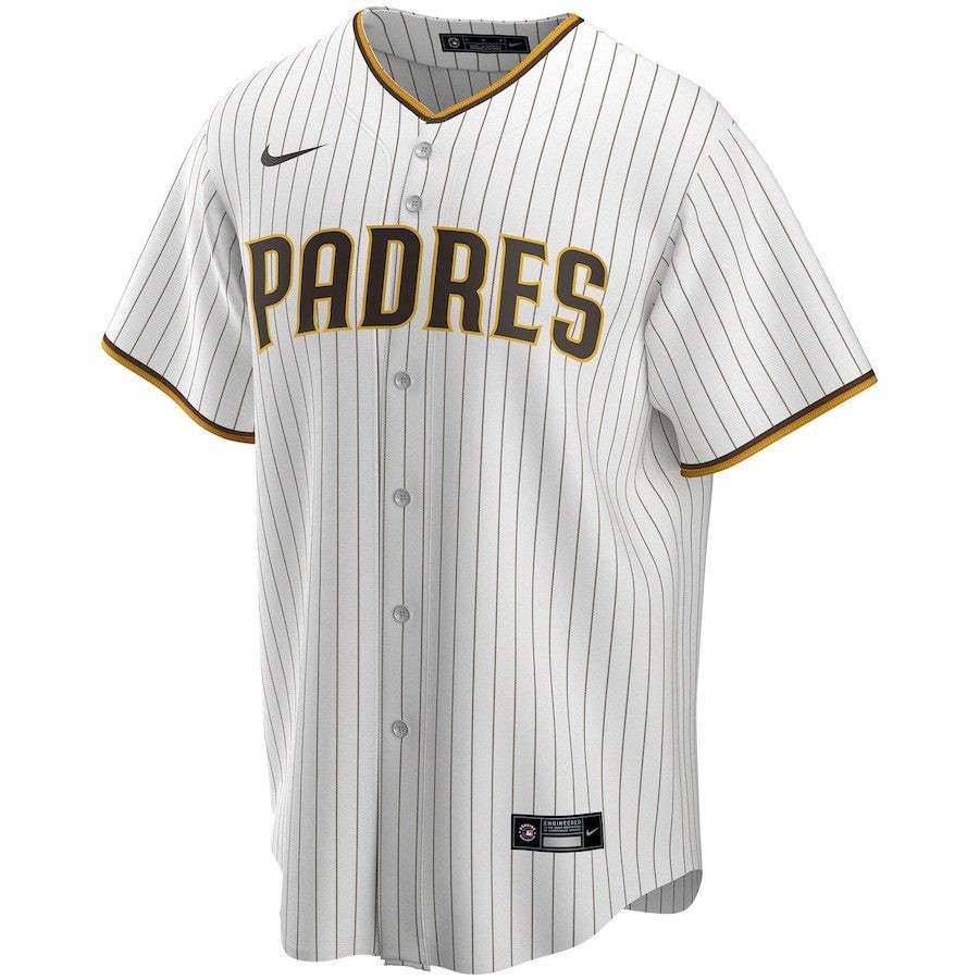 San Diego Padres Home Custom Men Jersey - White
